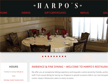 Tablet Screenshot of harpos.ca